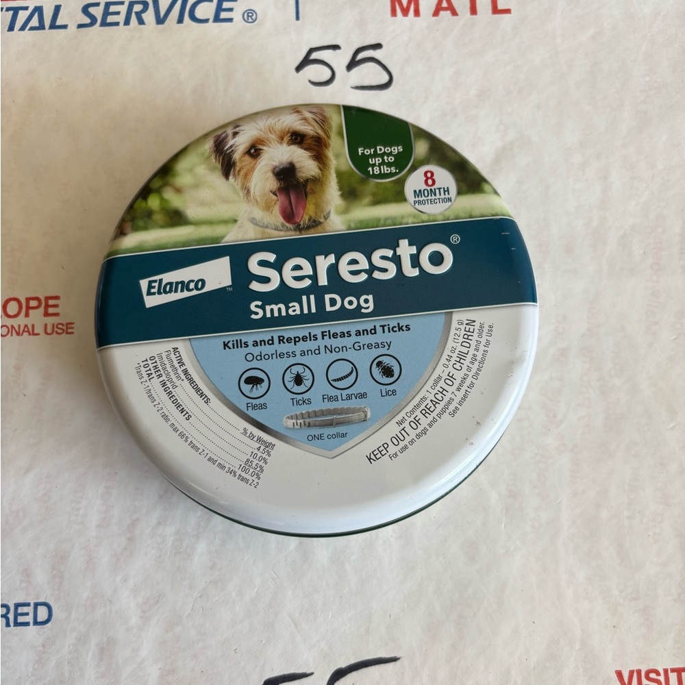 Elanco Seresto Small Dog 8 Month Protection Odorless Flea Tick Lice NOT SEALED
